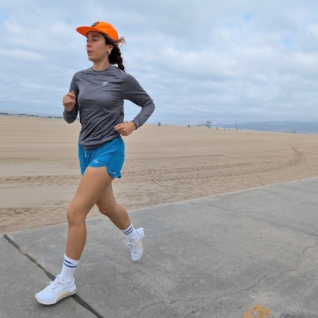 Runyon Women's Unisex Steel Grey Long Sleeve Running Shirt Made In USA - Moisture Wicking Gym, Workout, Fitness Shirt