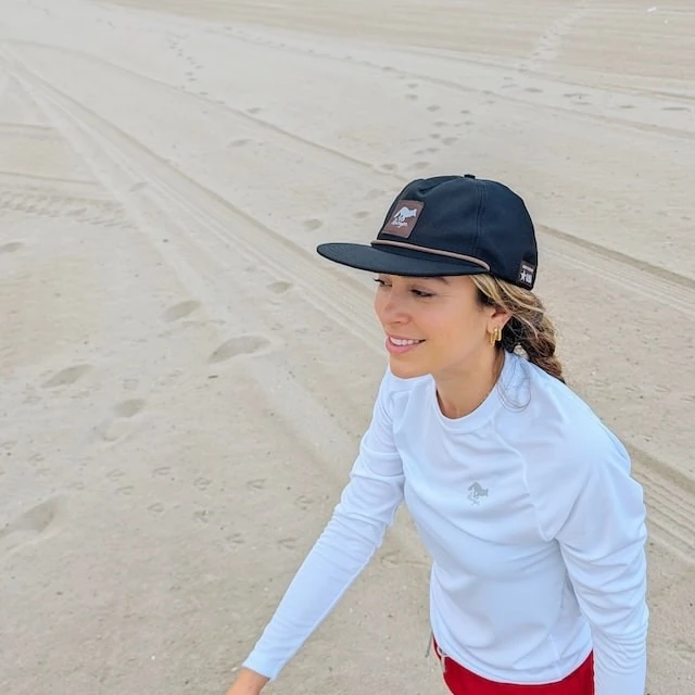 Runyon Women's Unisex Long Sleeve White Running Shirt Made In USA - Training, Workout, Hiking, Gym