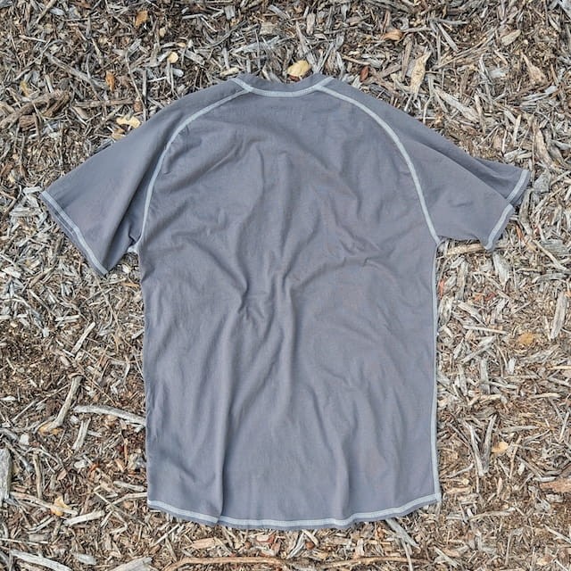 Runyon Made In USA Charcoal Dark Grey Cotton Hiking Trail Running Shirt - 100% Cotton - Cottontrails™