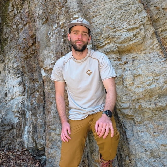 Runyon Made In USA Light Silver Grey Hiking Trail Running Shirt - 100% Cotton - Cottontrails™