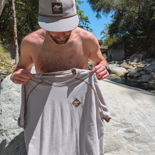 Runyon TrailStash Scrambler - Men's Amber Mustard Gold Hiking Jogger Pants - Water Repellant - American Made In USA.