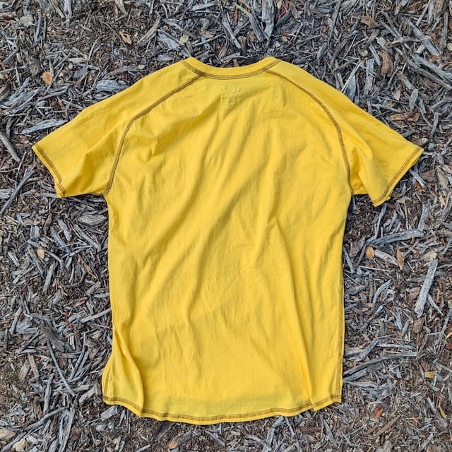 Runyon Made In USA Golden Yellow Cotton Hiking Trail Running Shirt - 100% Cotton - Cottontrails™