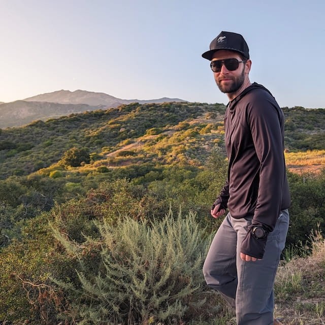Runyon TrailStash Scrambler - Men's Dark Grey Charcoal Hiking Jogger Pants - Water Repellant - American Made In USA.