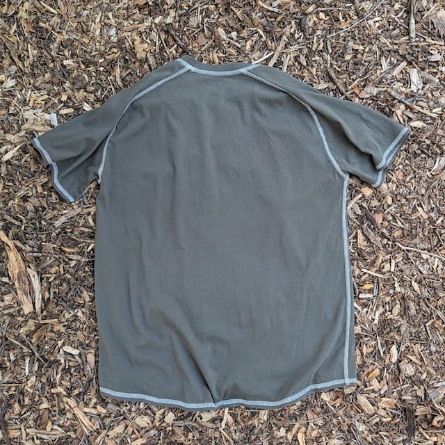 Runyon Made In USA Olive Green Cotton Hiking Trail Running Shirt - 100% Cotton - Cottontrails™