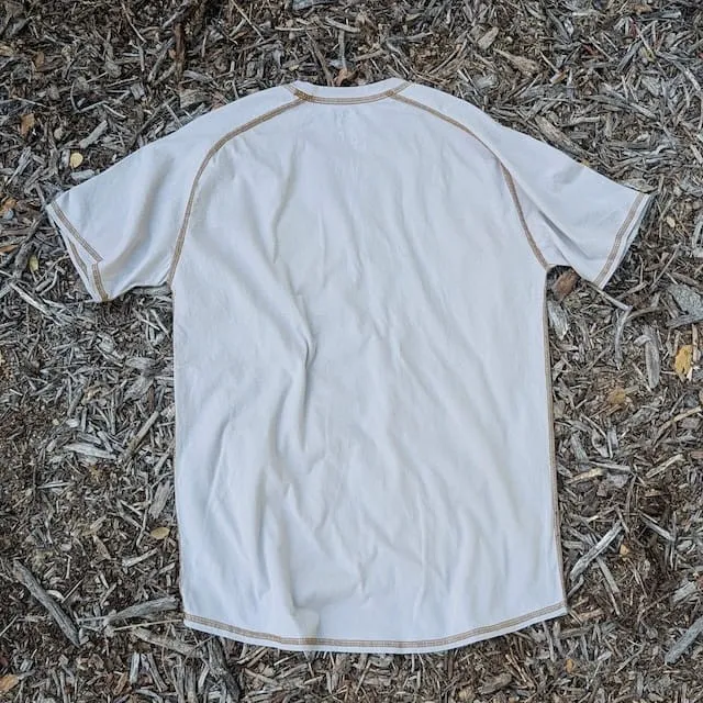 Runyon Made In USA Light Silver Grey Hiking Trail Running Shirt - 100% Cotton - Cottontrails™