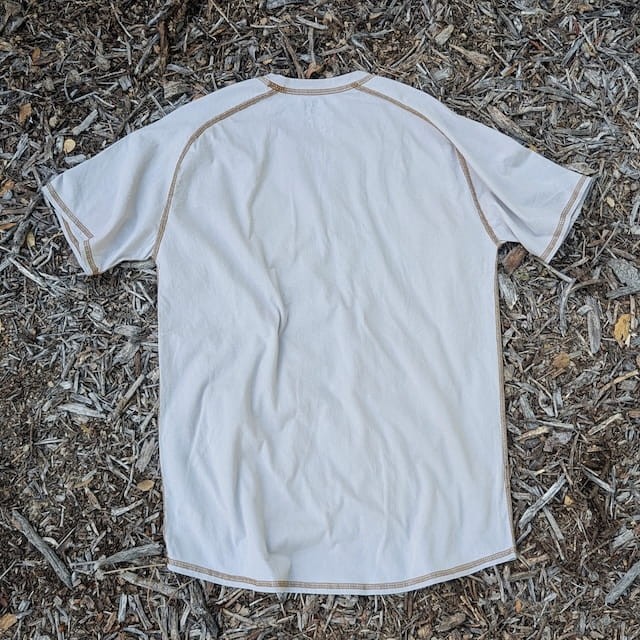 Runyon Made In USA Light Silver Grey Hiking Trail Running Shirt - 100% Cotton - Cottontrails™