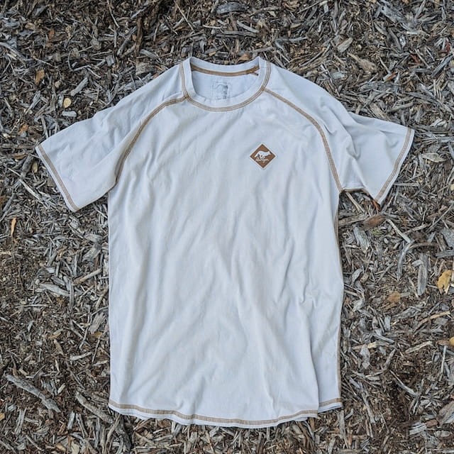 Runyon Made In USA Light Silver Grey Hiking Trail Running Shirt - 100% Cotton - Cottontrails™