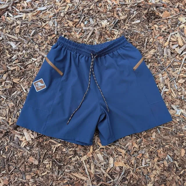 Runyon TrailStash 5" Gravel Short 2.0 Shell - Navy Blue