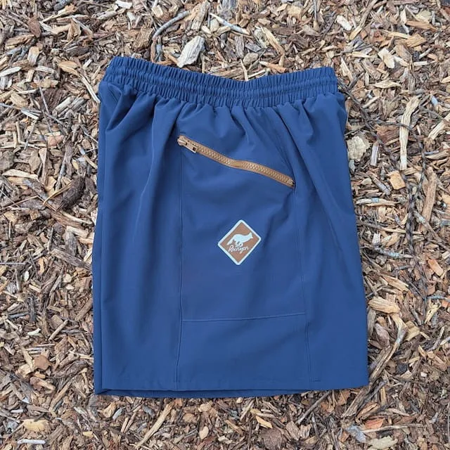 Runyon TrailStash 5" Gravel Short 2.0 Shell - Navy Blue