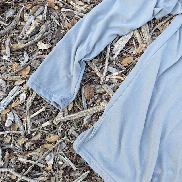 Runyon CozyTech Steel Grey Long Sleeve Camp Shirt - Hiking, Running, Outdoors, Workout, Workwear American Made In The USA