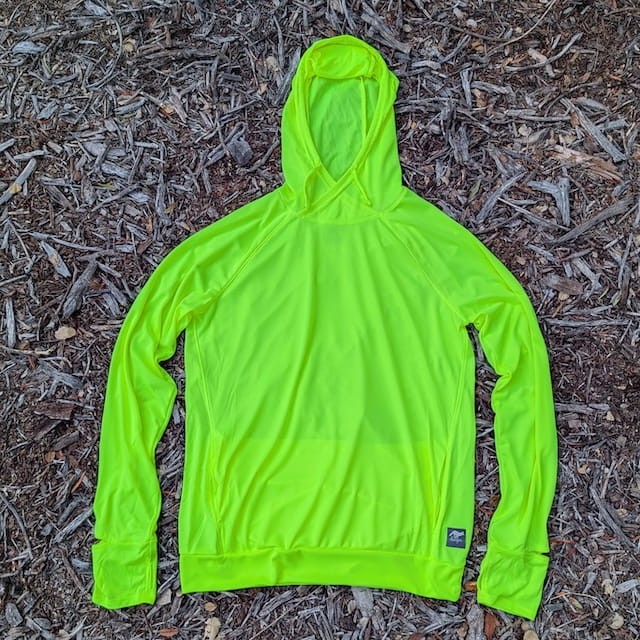Runyon Women's Fluorescent Yellow Safety Yellow Unisex Pocketed Sun Hoodie - Drawcord, Inside Pockets, Watch Window, Lightweight, UPF Sun Protection, Minimal Branding