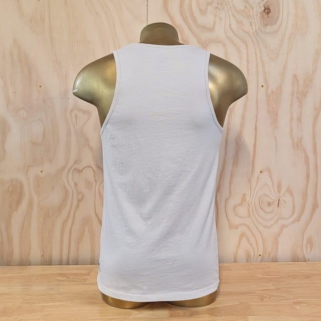 Men's 100% Cotton Tank Tops - Running, Hiking, Workout, Gym - Sand Beige
