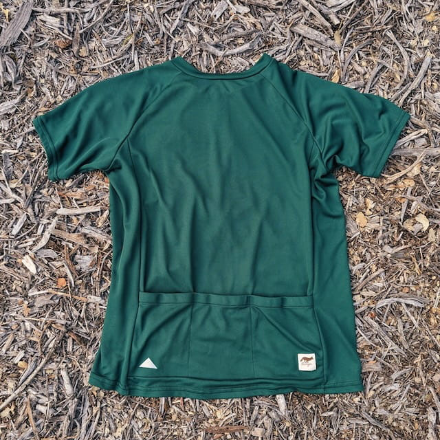 Runyon Men's Forest Green Gravel Cycling Jersey - Made In USA