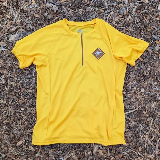 Runyon Men's Golden Yellow Gravel Cycling Jersey - Made In USA