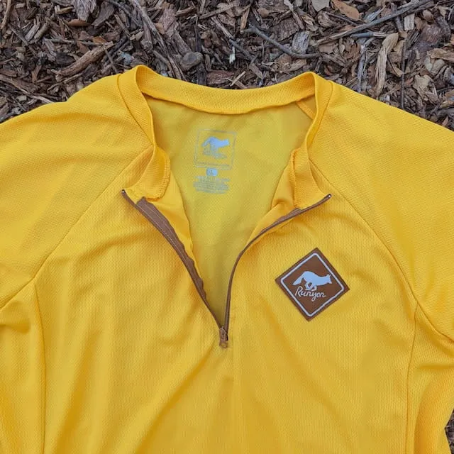Runyon Men's Golden Yellow Gravel Cycling Jersey - Made In USA