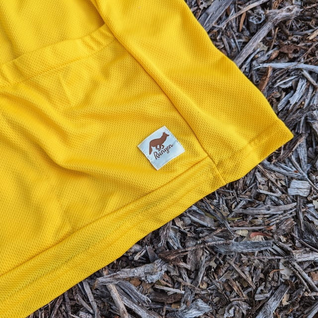 Runyon Men's Golden Yellow Gravel Cycling Jersey - Made In USA