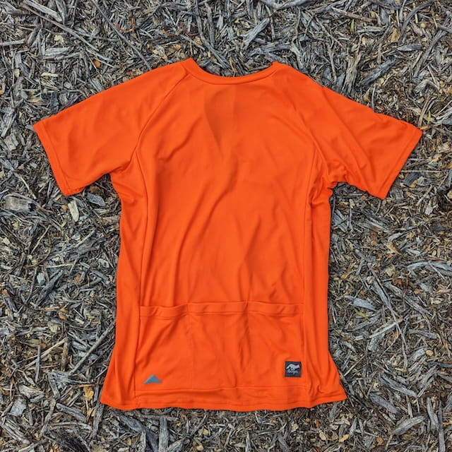 Runyon Men's Neon Orange, Safety Orange, Hot Orange , Hi-Vis Orange, Gravel Cycling Jersey. Moisture Wicking. Made In USA