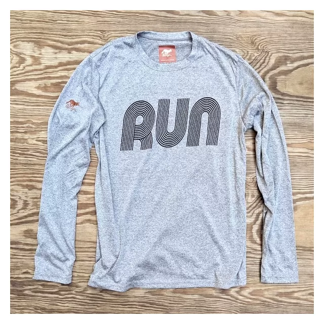 Mens RUN Long Signature Shirt Performance Fitness Sportswear Runyon Canyon Apparel American Made In USA Mens RUN Long Signature Shirt Performance Fitness Sportswear Runyon Canyon Apparel American Made In USA