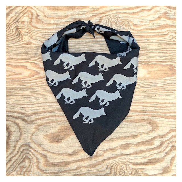 Runyon Canyon Apparel Black Smoking Ninja Signature Bandana great for Running, Hiking, Trails, Outdoor Fitness Made In USA