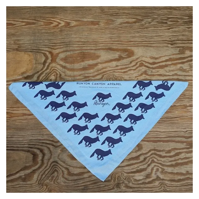 Runyon Canyon Apparel Blue Plum Signature Bandana great for Running, Hiking, Trails, Outdoor Fitness Made In USA