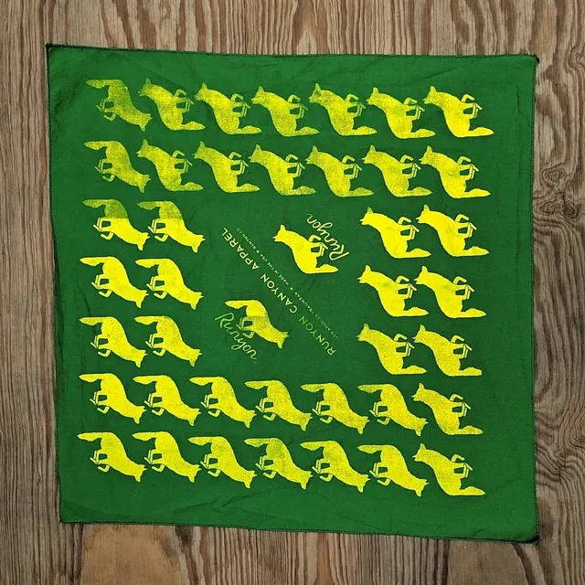 Runyon Canyon Apparel Signature Clover Lime Bandana Made In USA