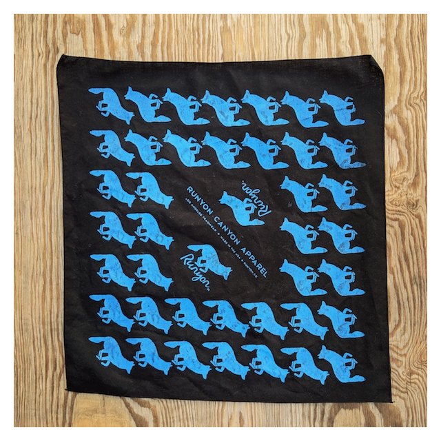 Runyon Canyon Apparel Electric Blue Ninja Signature Bandana Made In The USA