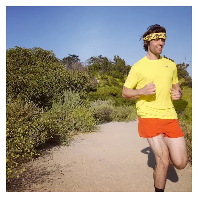 Runyon Canyon Apparel Mens Mellow Yellow Trail Shirt - Performance Active Fitnesswear Made In USA