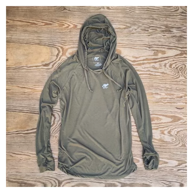 Men's Sierra Sage Fitness Hoodie Made In USA Performance wear Hiking, Running, Trails, Outdoor Fitness