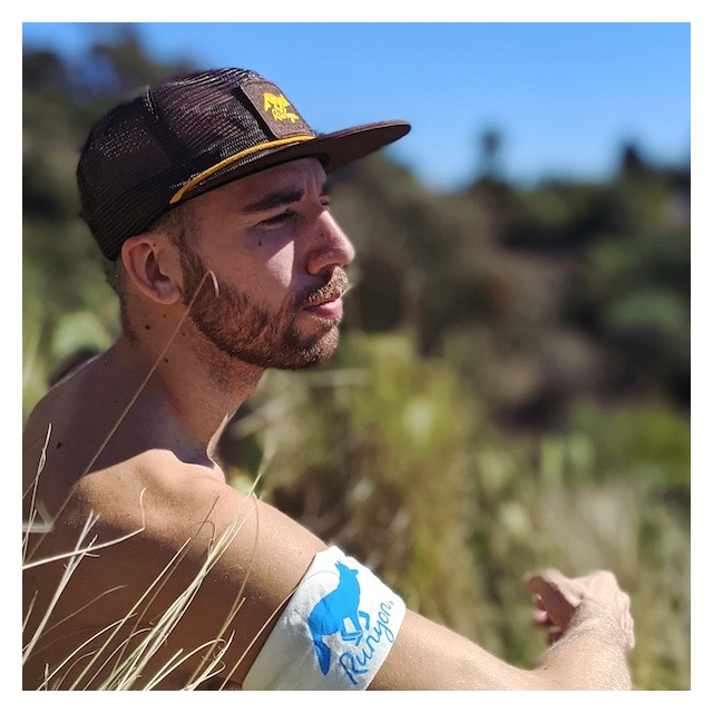 Runyon Toyon Gold Reflective Trucker Hat American Made In USA Red Rock Canyon State Park
