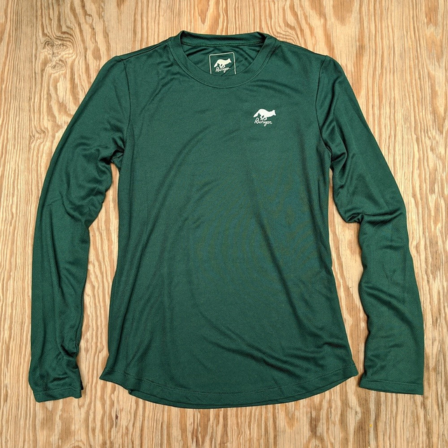 Runyon Canyon Apparel Women's Green Forester Long Trail Shirt Performance Made In USA