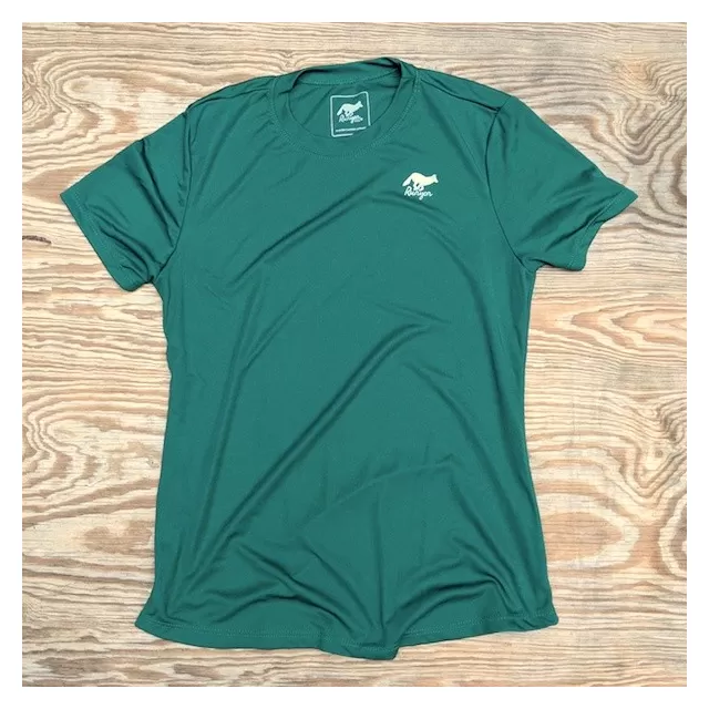 Runyon Canyon Apparel Womens Forest Green Shirt great for Running, Hiking, Outdoor Fitness Made in USA