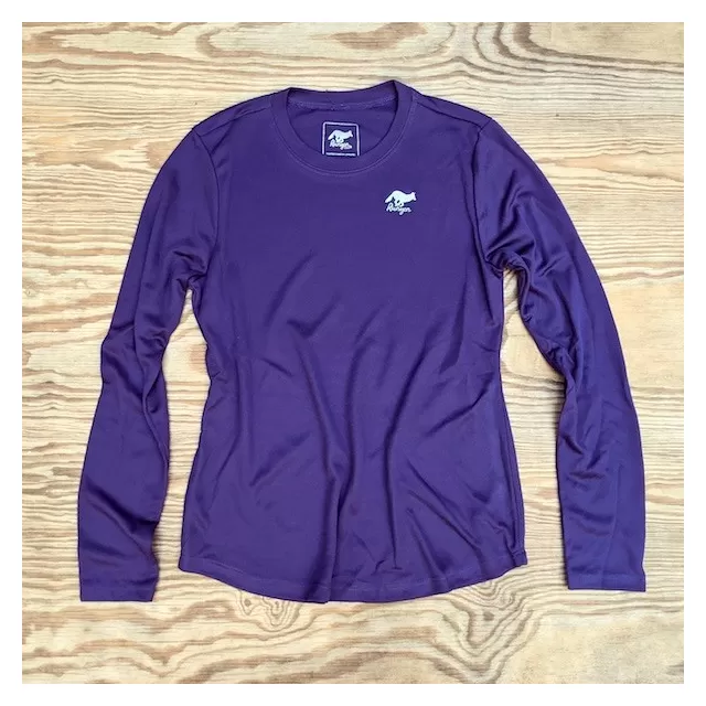 Runyon Canyon Apparel Womens Purple Long Trail Shirt Made In USA