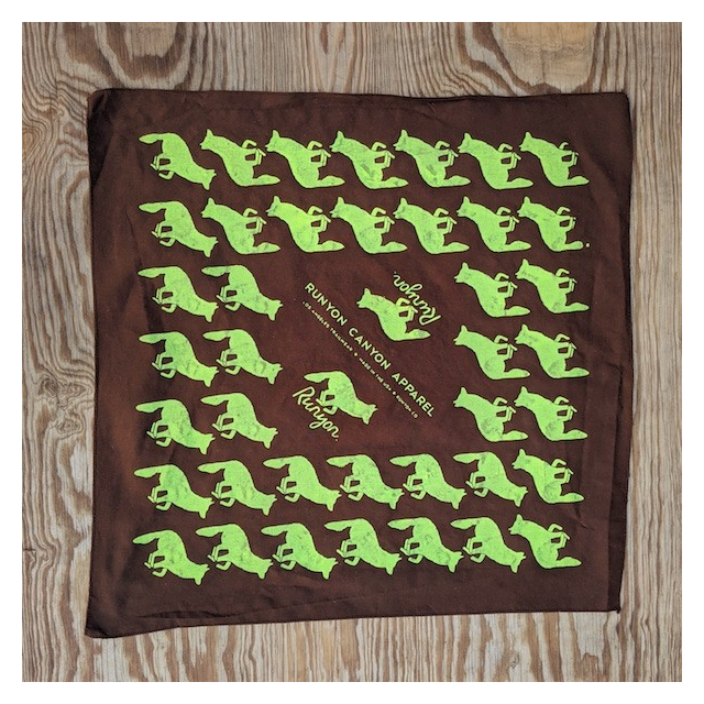 Runyon Canyon Apparel Signature Woodsy Neon Bandana Made In USA