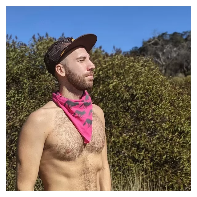 Runyon Canyon Apparel Hot Pink Char Signature Bandana American Made In USA Runyon Canyon Apparel Hot Pink Char Signature Bandana American Made In USA