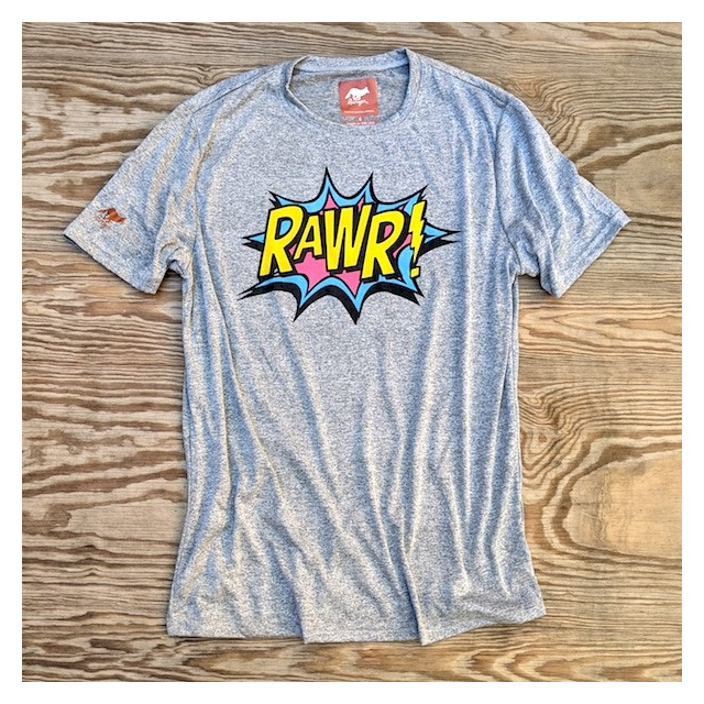American Made In USA Mens RAWR! Shirt Performance Fitness Sportswear Runyon Canyon Apparel