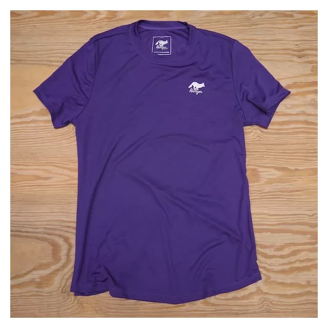 Runyon Canyon Apparel Womens Purple Training Shirt great for Running, Hiking, Outdoor Fitness Made in USa