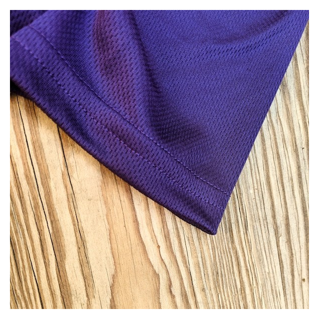 Runyon American Made In USA Mens Running Hiking Fitness Apparel Purple Tech Trail Performance Shirt
