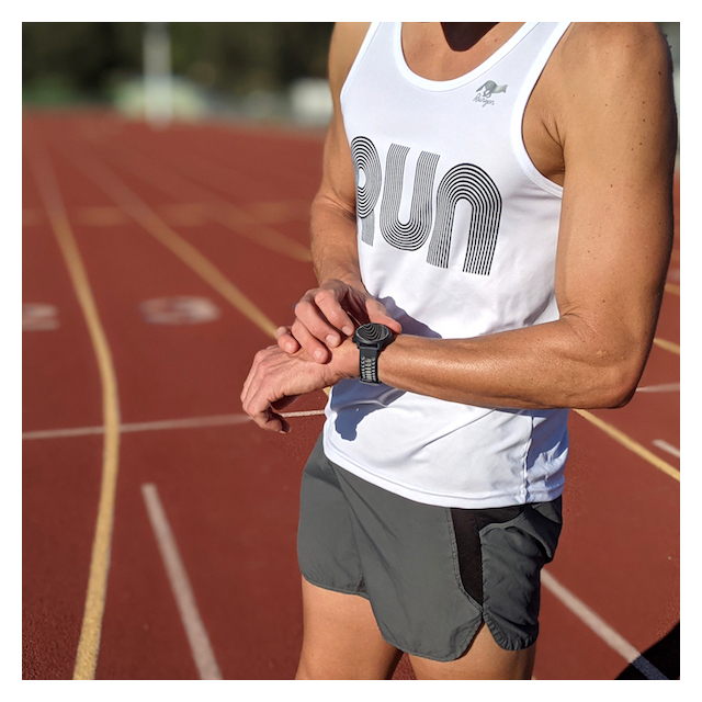 Runyon American Made In USA Mens Running Clothing RUN White Singlet Tank Top Performance Sportswear