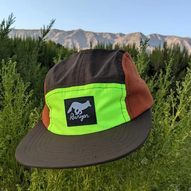 Runyon Burnt Neon Reflective Camp Hat American Made In USA Runyon Canyon Apparel