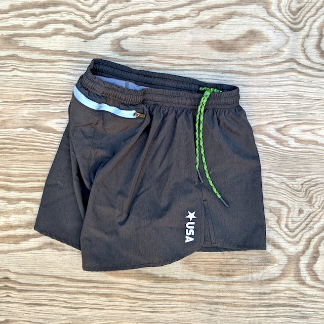 Runyon Unisex 3" Charcoal Performance Running Short Made In USA | Runyon Canyon Apparel