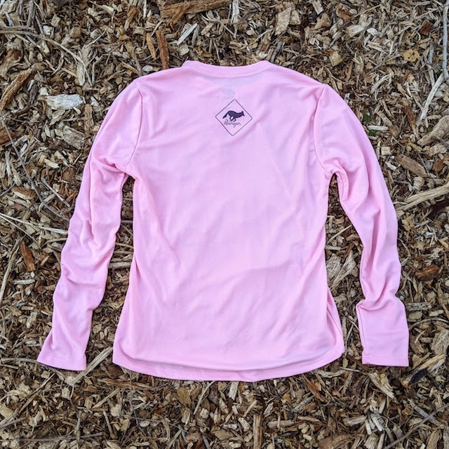 Runyon Canyon Apparel Women's HIKE Cool Pink Long Trail Shirt Made In USA