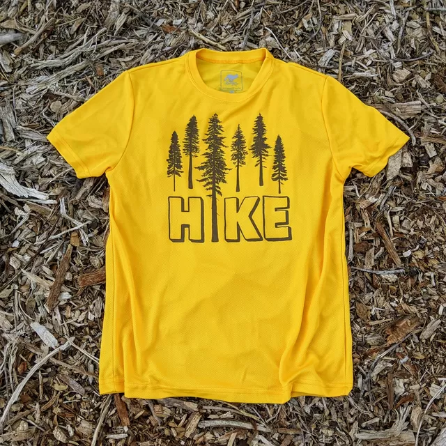 Runyon Hike Gold Woods Tech Trail Performance Shirt Made In USA Runyon Hike Gold Woods Tech Trail Performance Shirt Made In USA