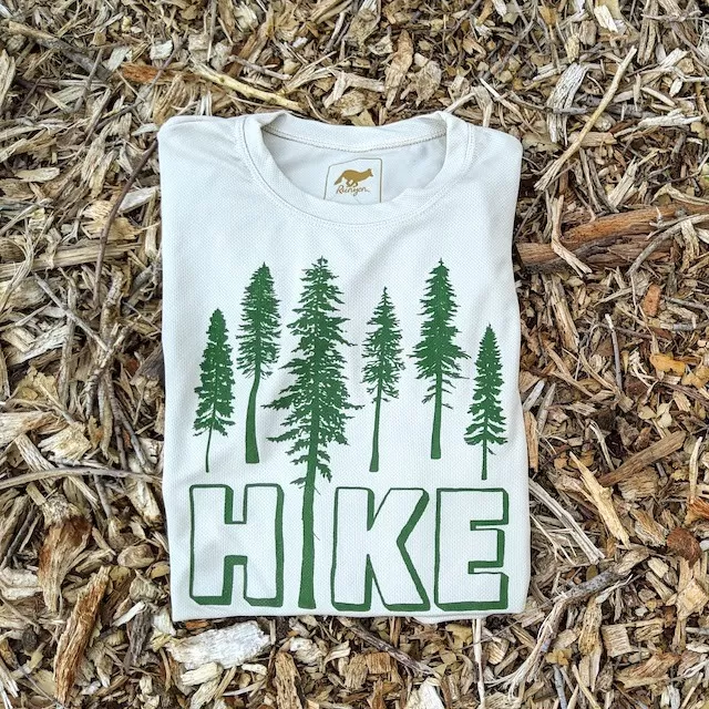 Runyon Hike Natural Evergreen Tech Trail Performance Shirt Made In USA