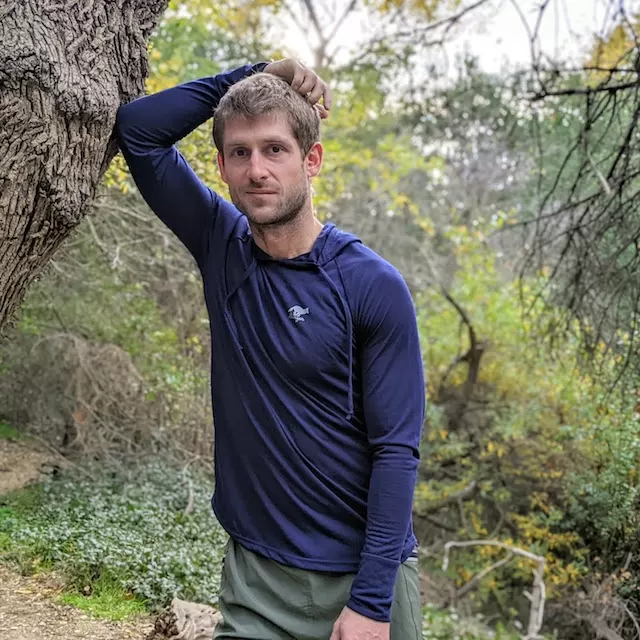 Runyon Mens Navy Hoodie Performance Fitness Apparel Made In USA