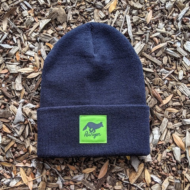 Runyon Canyon Apparel Midnight Neon Reflective Cuffed Beanie Made In USA