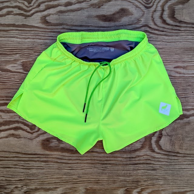 Runyon Unisex 3" Neon Yellow Performance Running Short Made In USA | Runyon Canyon Apparel