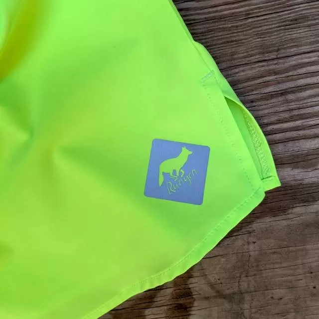 Runyon Unisex 3" Neon Yellow Performance Running Short Made In USA | Runyon Canyon Apparel