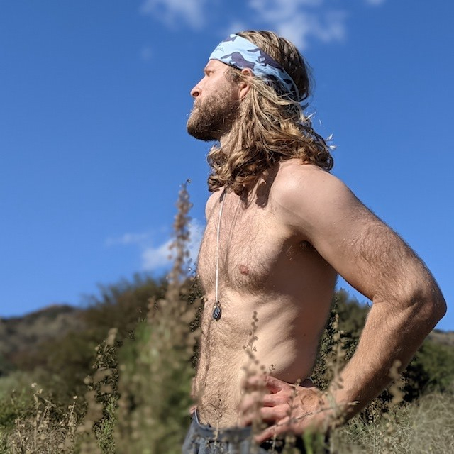 Runyon Blue Blum Signature Bandana American Made In USA