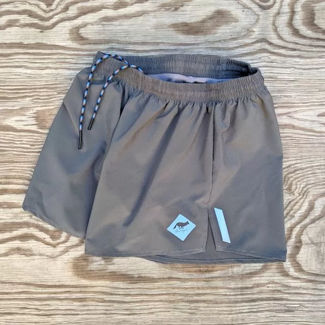 Runyon Steel Grey Unisex 3" Performance Running Short Made In USA | Runyon Canyon Apparel
