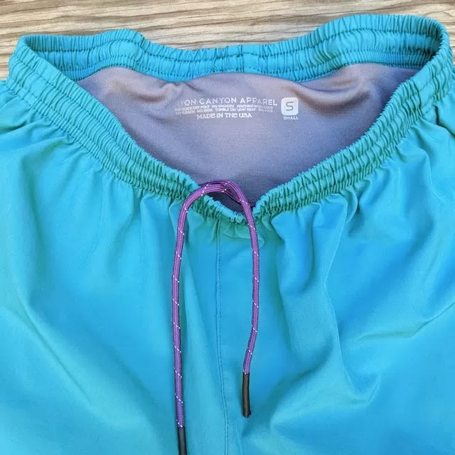 Runyon Unisex 3" Teal Performance Running Short Made In USA